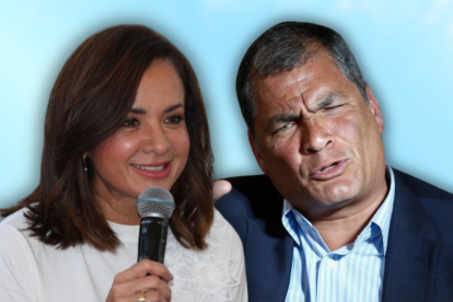 A Rafael Correa no le cayó nada bien una publicación de Marcela Aguiñaga.