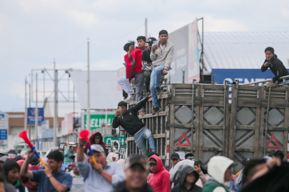 Bloqueos en carreteras de Ecuador durante el paro nacional del 23 de septiembre de 2025.