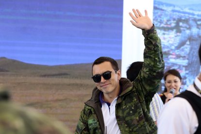 Este 22 de septiembre de 2025, en Latacunga, el presidente, Daniel Noboa, participó de la entrega de créditos del Programa de Crédito Turismo 5%.