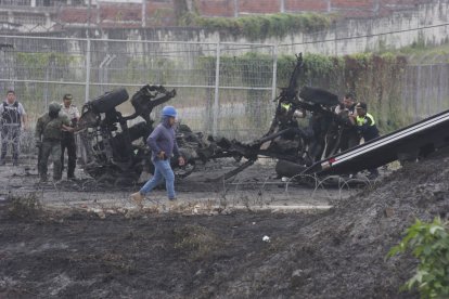 La fachada del centro carcelario quedó con daños a causa de la explosión. Sin embargo, no hubo heridos ni fallecidos.