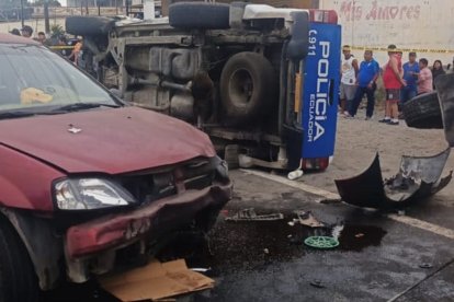 El accidente ocurrió en la parroquia Virgen de Fátima, del cantón Yaguachi.
