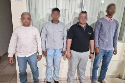 Esta imagen, en la que se ven las afectaciones que los uniformados sufrieron, ha circulado en redes sociales.