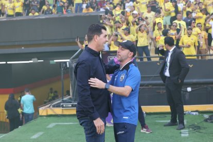 Ismael Rescalvo (izq.) y Javier Rabanal, este 5 de octubre.