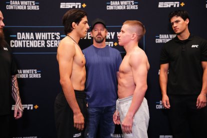 Adrián Luna (izq) puede ser el primer guayaquileño en firmar con UFC.