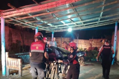 Dos de los heridos durante el ataque se recuperan en una casa de salud del cantón.