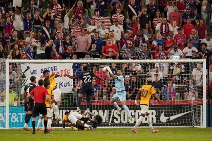 Hernan Galídez estuvo en todas frente a Estados Unidos.