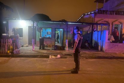 Al interior de esta vivienda ocurrió la matanza que dejó cuatro muertos y dos heridos