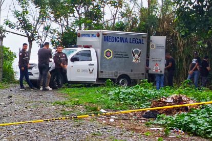 Los cuerpos estaban apilados en una zona rural de Buena Fe, en Los Ríos.