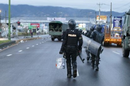 Hasta ahora se confirman 43 detenidos en Imbabura este martes 14 de octubre.