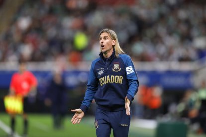 Sebastián Beccacece, entrenador argentino de la selección de Ecuador.