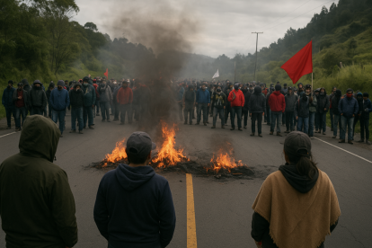 Cierres viales en Ecuador se mantienen por protestas del paro nacional. Conoce detalles.