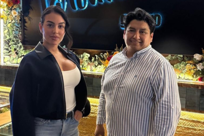 Georgina Rodríguez visitó el restaurante La Fontana Gastro, ubicado en Madrid, España