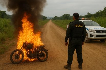 Un supuesto delincuente fue quemado por el populacho luego de un intento de robo que terminó en desgracia