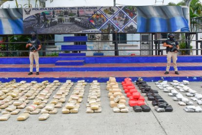 Lo incautado fue presentado por la Policía.