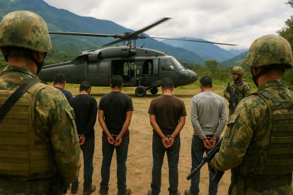 Operación militar en Imbabura se saldó con detenidos.