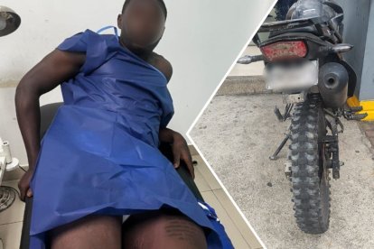 Los sujetos quedaron heridos y fueron llevados hacia una casa de salud. La moto en la que iban fue retenida.