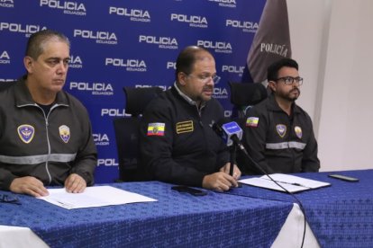 Los pormenores de la operación policial los brindó el ministro del Interior, Jhon Reimberg, en Guayaquil.