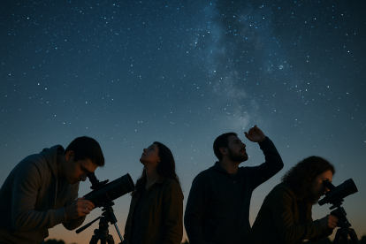 Si no tienes equipo astronómico, puedes verlo a través de transmisiones o aplicaciones.