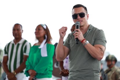 Firmes con Noboa, nuevo programa del Gobierno para afectados del paro nacional, es impulsado por el presidente.