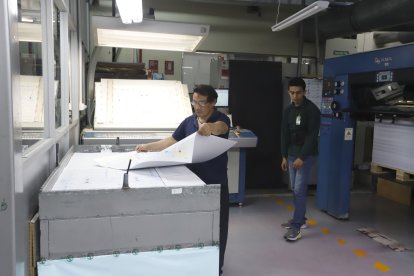 Las papeletas se imprimieron en el Instituto Geográfico Militar en Quito.