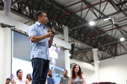 Daniel Noboa, presidente de Ecuador, impulsa programas socioeconómicos en su Gobierno.