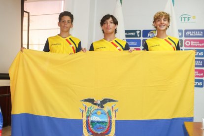 Emilio Camacho, Jaime Robles y Sergio Castro Loedel serán los representantes de Ecuador en la Junior Davis Cup.