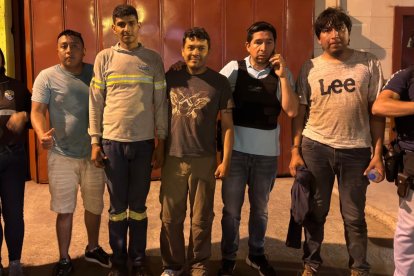 Los cuatro liberados fueron llevados a la validación médica tras su localización.