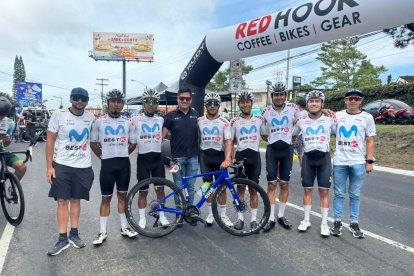 La plantilla telefónica que disputó la Vuelta a Guatemala durante 10 etapas.