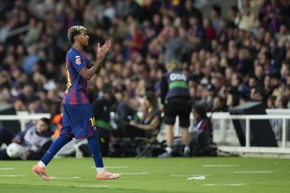 Lamine Yamal estará en el ataque del FC Barcelona ante el Brujas.