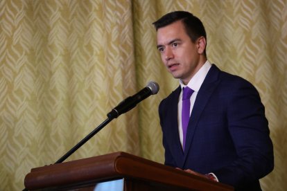 El presidente Daniel Noboa pedirá licencia para hacer campaña en la consulta popular.