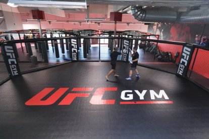 El octágono del mundialmente conocido torneo de MMA, la UFC, también se encuentra en las sucursales del UFC Gym.