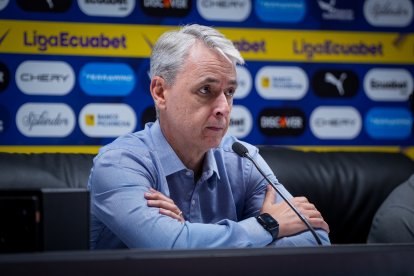 Tiago Nunes habló sin filtros de los árbitros y el gran objetivo de Liga de Quito.