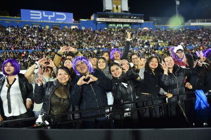 Familias enteras viajaron desde otras provincias para asistir al show.