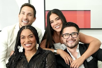 Michela Pincay, Eduardo Andrade, Jorge Heredia y Denisse Angulo