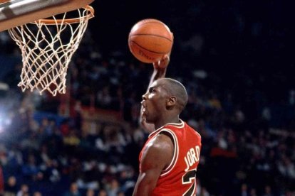 Michael Jordan, una leyenda de los Chicago Bulls y la NBA.