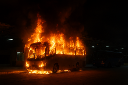 El articulado se incendió, según la Agencia de Tránsito, debido a una falla mecánica.