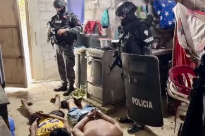 La Policía desarticuló en Paján, sur de Manabí, una red delictiva dedicada al tráfico de sustancias ilícitas