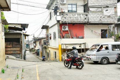 La zona del crimen, en Mapasingue Este, Guayaquil.