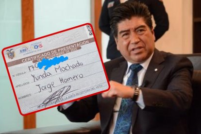 El exalcalde de Quito, Jorge Yunda, no apareció en el padrón electoral este domingo 16 de noviembre.
