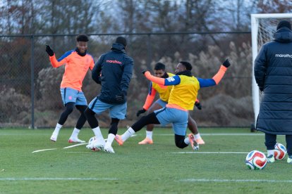 Entrenamiento de Ecuador para el duelo amistoso contra Nueva Zelanda.