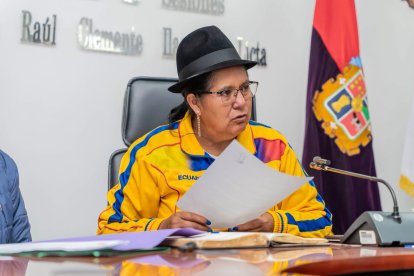 Lourdes Tibán, prefecta de Cotopaxi.