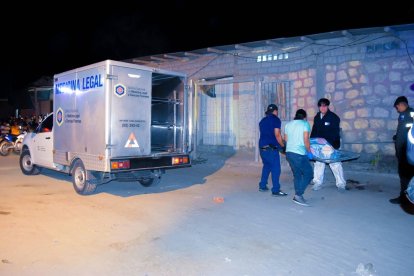 Momentos del levantamiento del cuerpo de Héctor Paúl Reyes Tigrero en Muey.