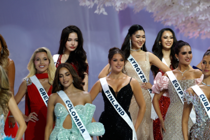 Candidatas de Miss Universo 2025 durante los eventos preliminares en Tailandia rumbo a la gran final del certamen.