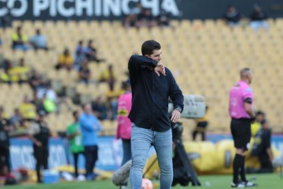 Ismael Rescalvo habla del empate 2-2 de Barcelona ante Liga de Quito.