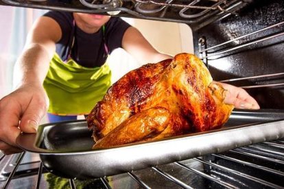 El pavo al horno es el plato tradicional en esta fecha.