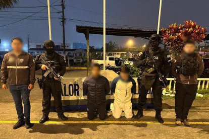 Los sospechosos fueron capturados en Santo Domingo de los Tsáchilas.
