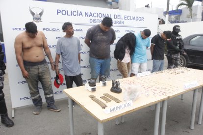 Los detenidos son mayores de edad y tres de ellos registran antecedentes penales.