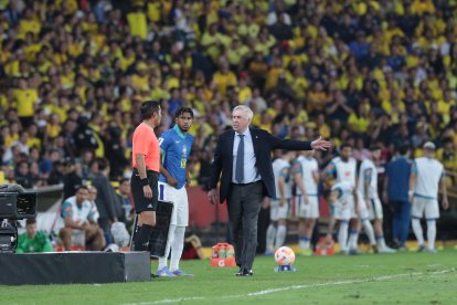 Carlo Ancelotti, en su paso por Guayaquil con la selección de Brasil.