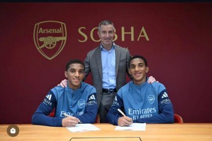 Holger y Edwin Quintero, talentos de Independiente del Valle, firmaron un pre-contrato con Arsenal y ya fueron guiados por Piero Hincapié en Londres.