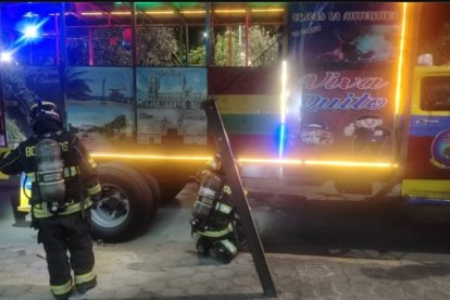 Una chiva se quemó en el norte de la ciudad, este 6 de diciembre.